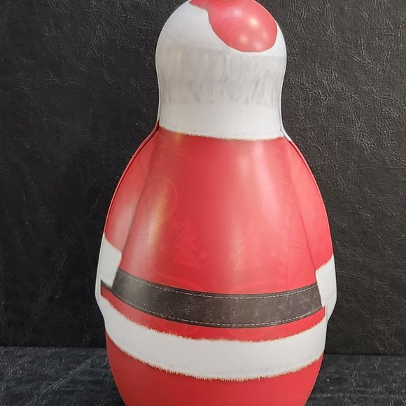 Christmas Old Time Metal Painted Santa Claus Candy Tin - Picture 3 of 7